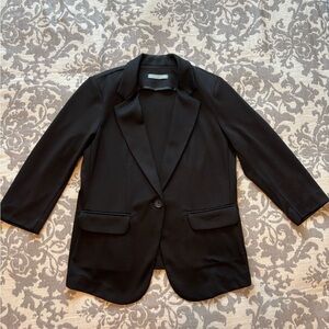 Olivia Moon Black 3/4 Sleeve Blazer